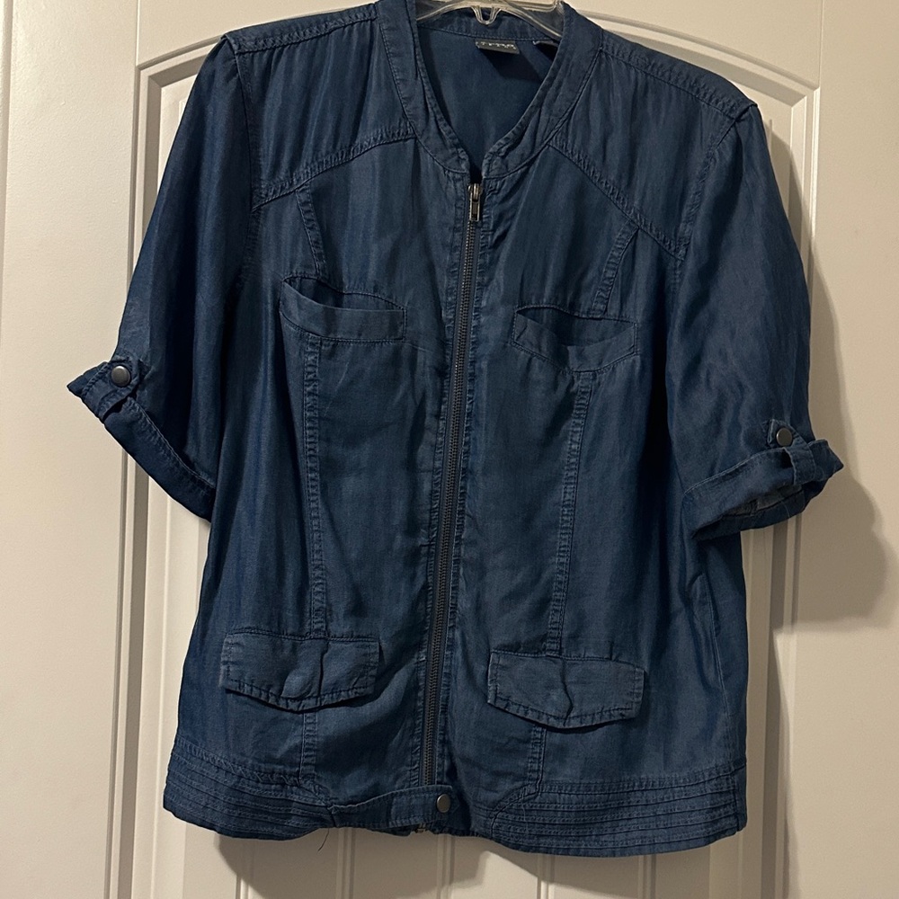 Universal Thread Dark Blue Utility Jacket - image 1